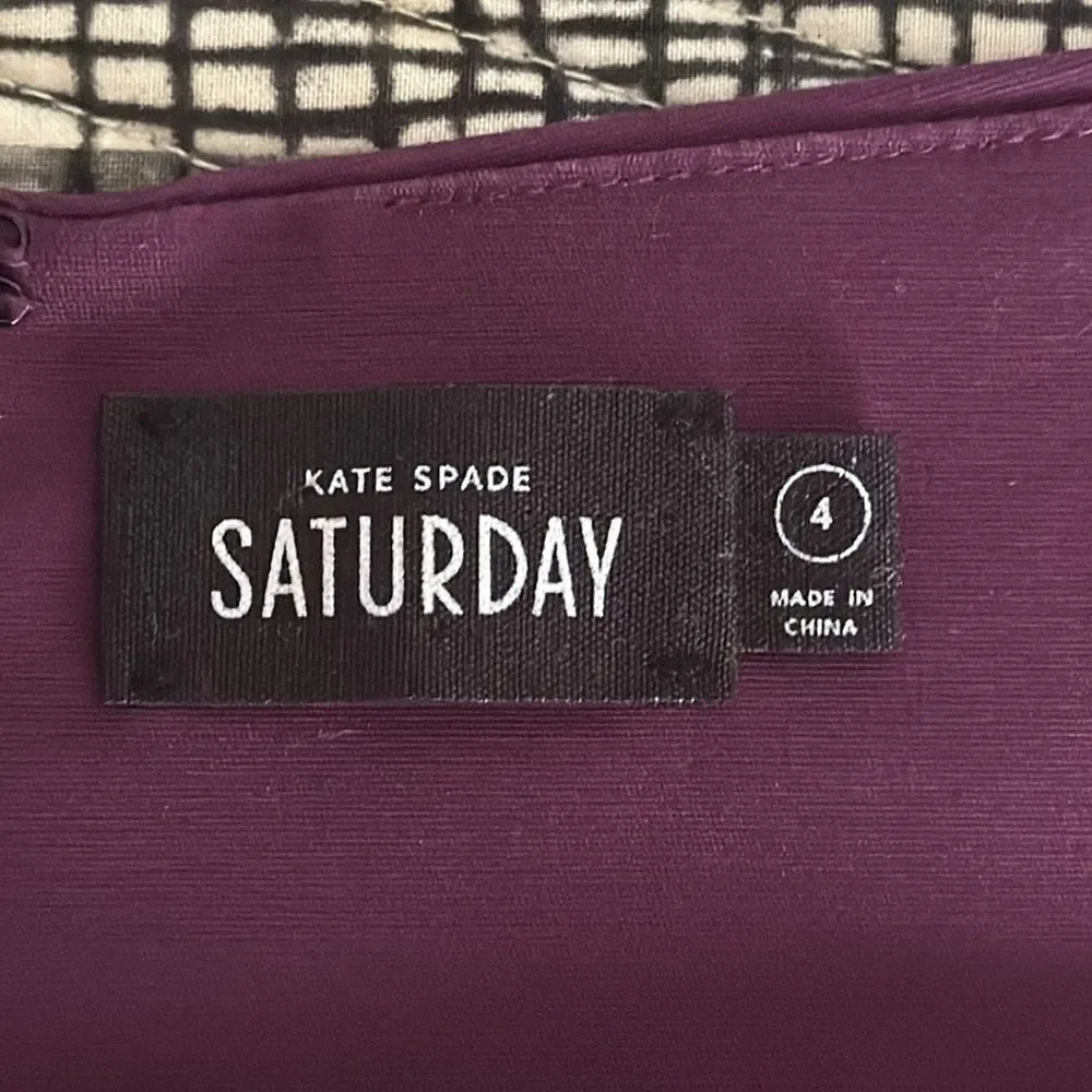 Kate Spade Saturday Shift Midi Dress sz 4 Purple
